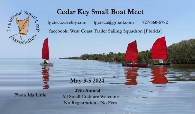 Cedar Key Small Boat Meet Poster