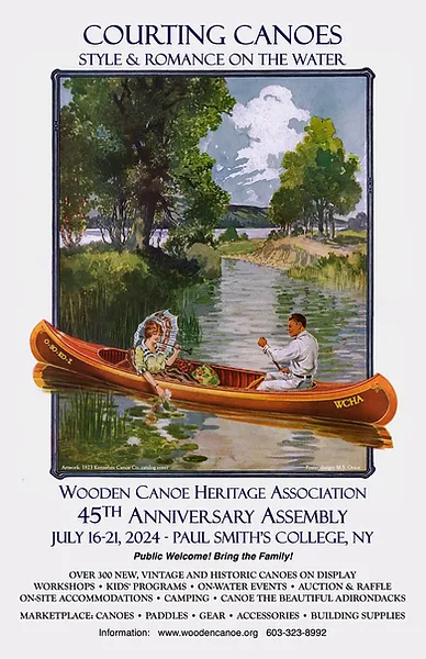 Wooden Canoe Assembly Poster
