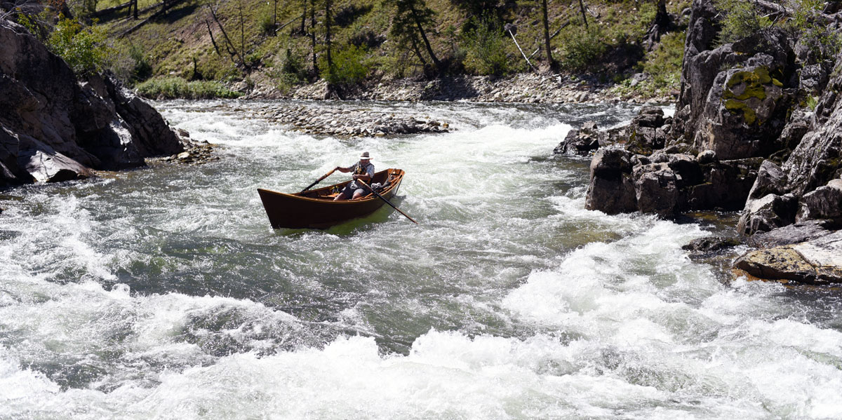 Greg Hatten navigates on one of the Middle Fork’s rapids.
