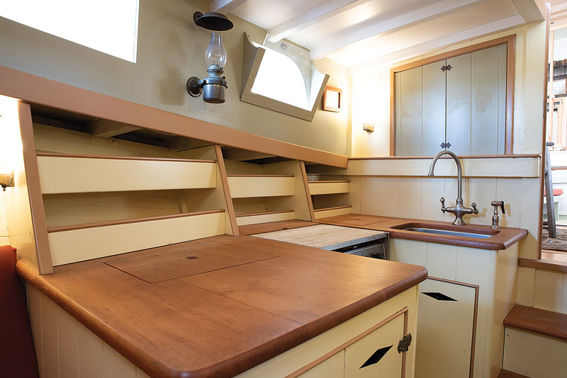 SALAR’s spacious galley.