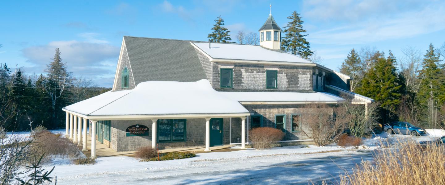 The WoodenBoat Store in Winter