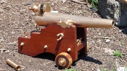 Antique yachting cannon by L.T. Snow model 1892