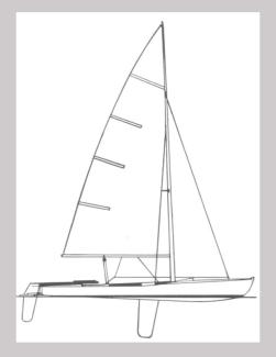 1967 Von Hacht Flying Dutchman 20', drawing plan