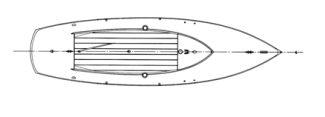 21' 4" Hodgdon Class Sloop profile
