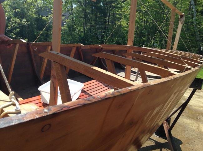 Wood Star, Partially Restored, up close starboard side