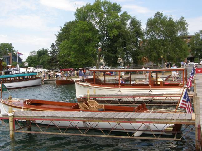 Some of the boats at last year's Finger Lakes Boat Show