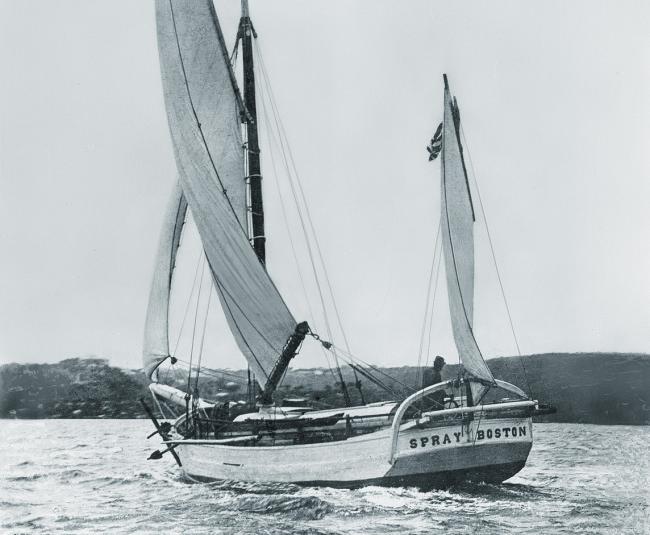 SPRAY sails near Sydney, Australia.