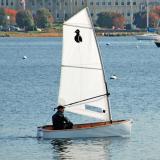 Bristol Seacraft Chick, undersail, starboard side view