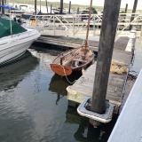 Catspaw tender, docked stern view