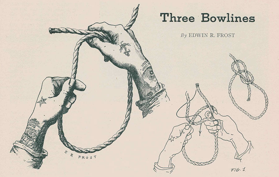 bowline knot diagram