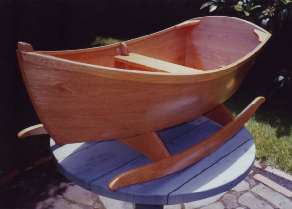 wooden boat cradle
