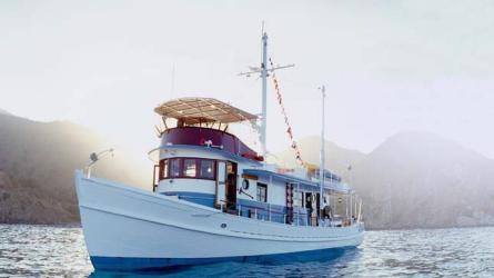 DICKIE WALKER ex-TRAVELER, 63' Eldredge-McInnis trawler yacht.