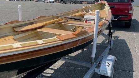 17' Gardner Nahant/Swampscott Rowing Dory, on trailer