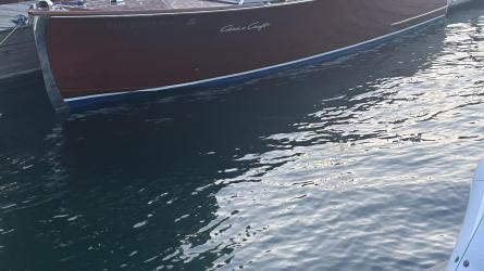 1948 22' Chris Craft Sportsman, in water port side