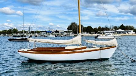 2017 Custom Built Herreshoff Style Daysailor, in water