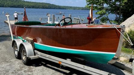 Chris-Craft 1933 Deluxe Utility, on trailer