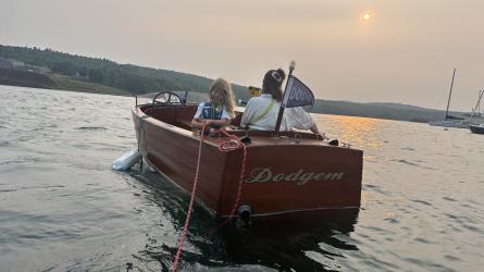 1934 Dodge Special Utility, in water port stern view