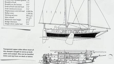 Gaff-Rigged, Sharpie, Leeboard Schooner - Phil Bolger Design