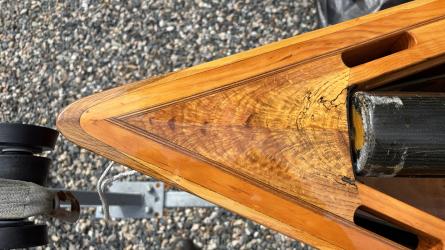 Goat Island Skiff, view of bow from above