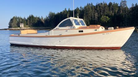 1966 23.5' Picnic Cruiser, in water blue skies