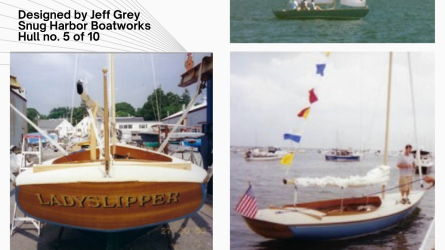 'Pintail" 25' Cold-molded Sloop Daysailer, flyer with information and photos