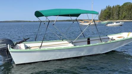 19' Hylan Big Ben Garvey (2012), in water starboard side view