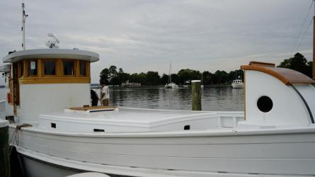 1938 65' Chesapeake Bay Buyboat "Choptank", starboard side view