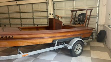 15'8 Wooden Egret Flats boat