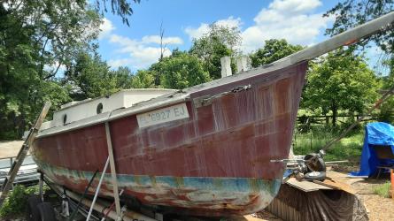 34' Mahogany Schooner $6,000, on the hard