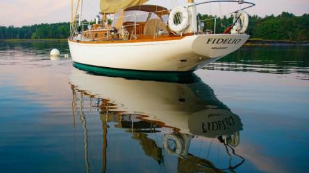 FIDELIO, a Sparkman & Stephens Finisterre yawl.