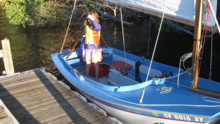 Greta aboard Greta