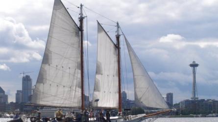 LAVENGRO (ex-HELEN) is a J.D. Covacevich Gulf Coast schooner.