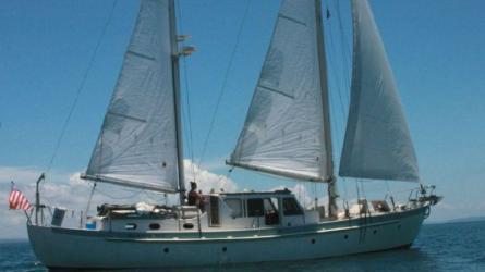 MANAWAI NUI, a Colin Wild motorsailer.