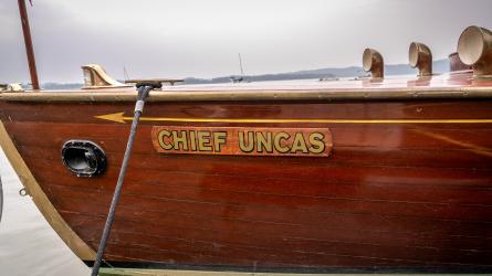 Chief Uncas name plate