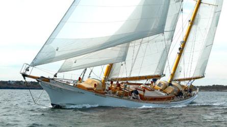 WHITEHAWK, a Bruce King custom ketch