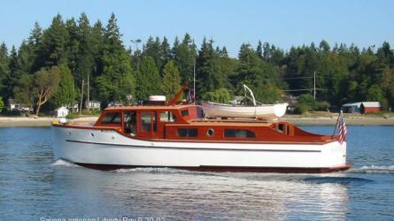 SAVONA entering Liberty Bay, WA, Sept. 2002.