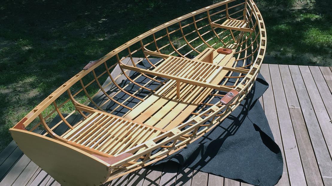 Skin-on-frame dinghy