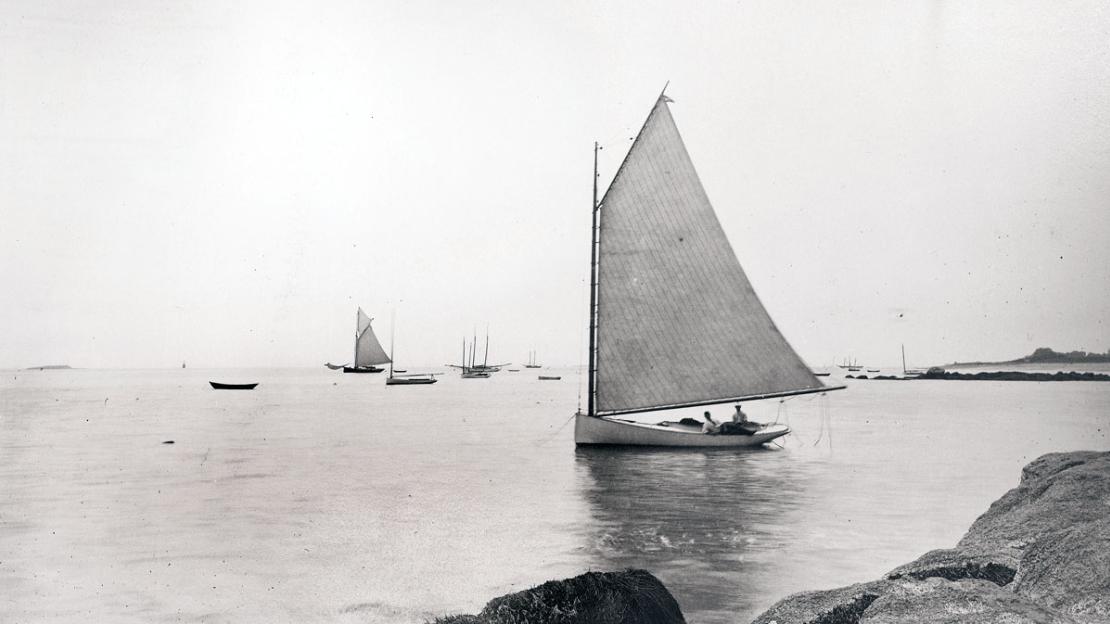 John Williams Boat Co. - WEATHER GAUGE, shown here cruising off the coast  of Labrador, is a A Farr-designed 44 and custom built by Concordia for the  present family in 1984. She