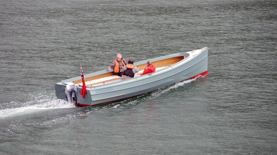 John Williams Boat Co. - WEATHER GAUGE, shown here cruising off the coast  of Labrador, is a A Farr-designed 44 and custom built by Concordia for the  present family in 1984. She