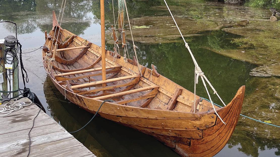 A 900-year-old boat re-created.