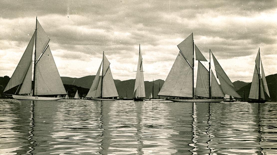 LULWORTH, WHITE HEATHER II, BRITANNIA, WESTWARD, and SHAMROCK