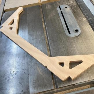 Our CNC design for the main brace