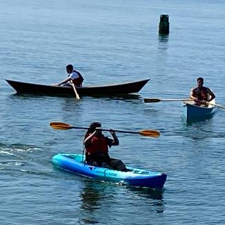 The two canoes join the KASL fleet.