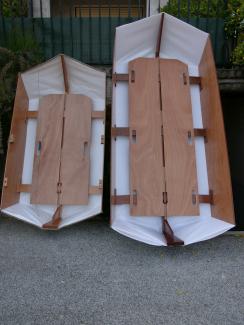 Origami 6 and 8 folding lightweight dinghies