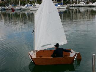 Sailing rig from an Optimist