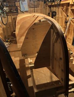 16’ Jericho bay lobster skiff molds, view of mold