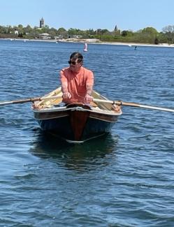 17' Gardner Nahant/Swampscott Rowing Dory, in water