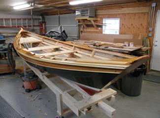 17' Gardner Nahant/Swampscott Rowing Dory, in shop