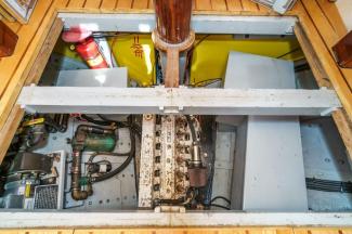 1938 Vintage Norwegian Double Ended Ketch, engine view
