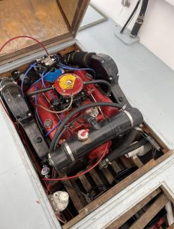 1967 Crosby Striper #86, view of engine